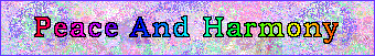 Peace And Harmony Banner